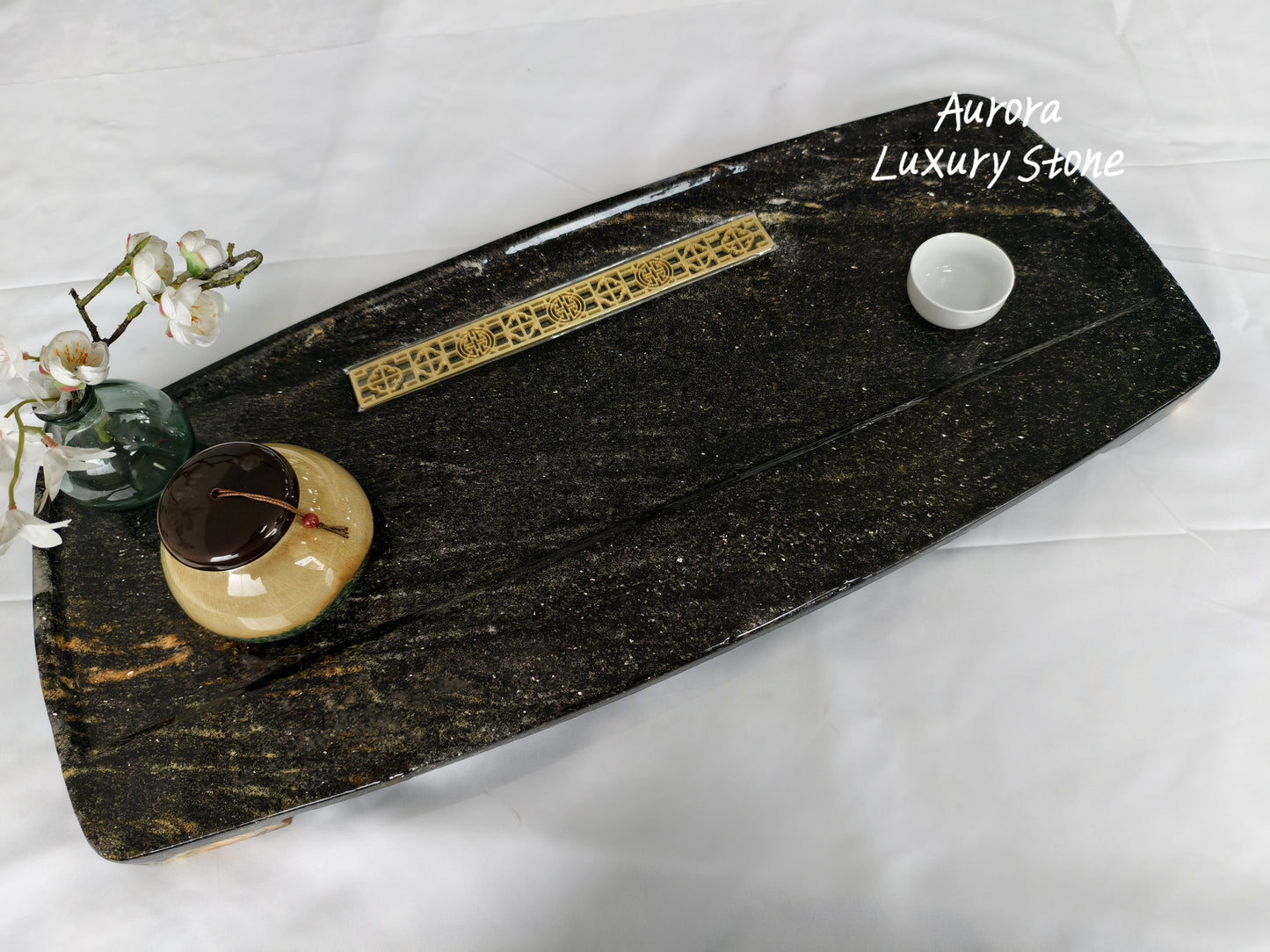 Galaxy Lumina Luxury Stone Tea Tray