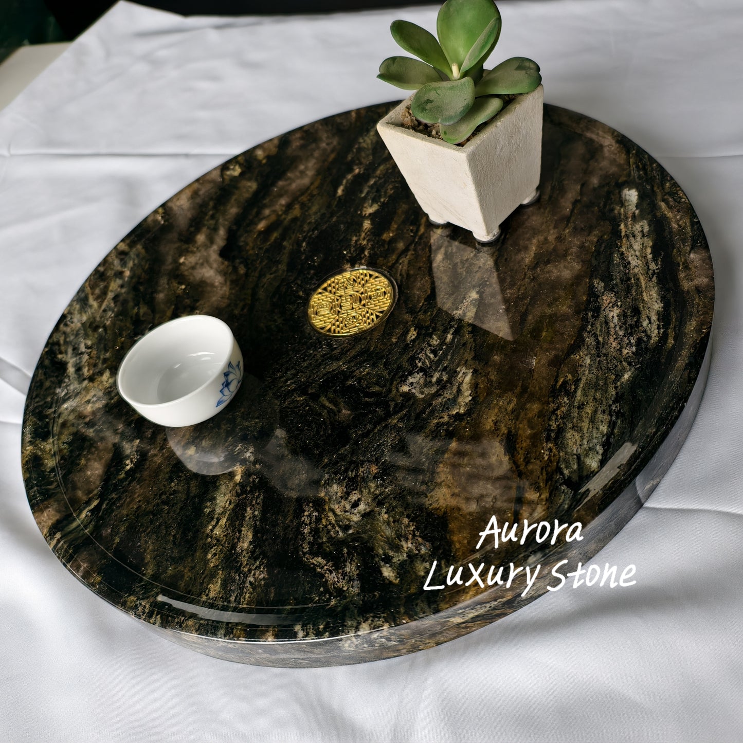 Platinum Diamond Tea Tray