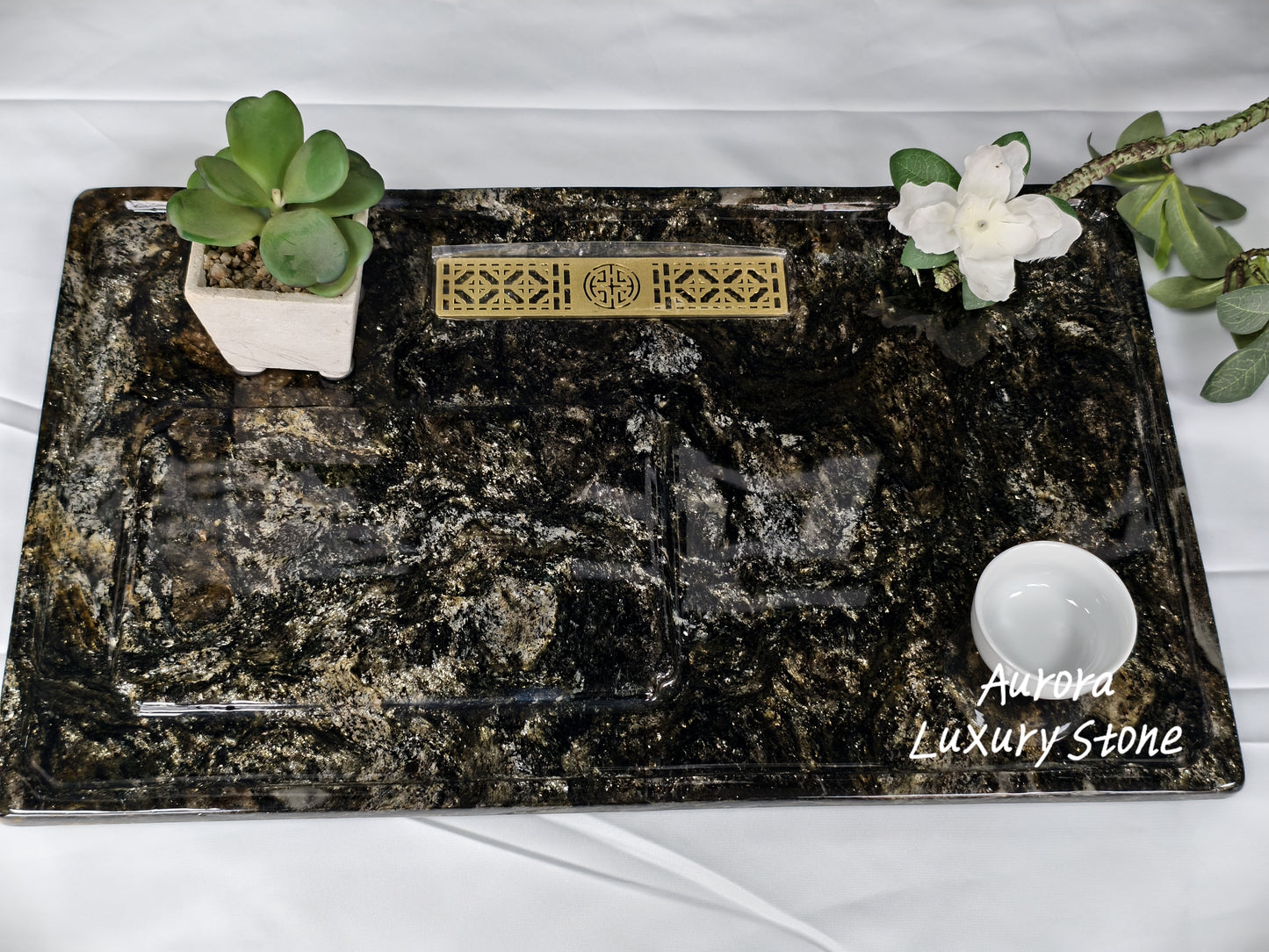 Platinum Diamond Tea Tray