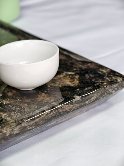 Platinum Diamond Tea Tray