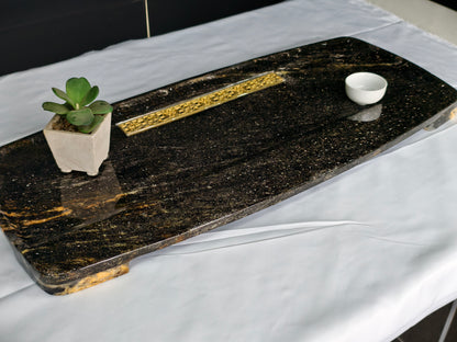 Galaxy Lumina Luxury Stone Tea Tray